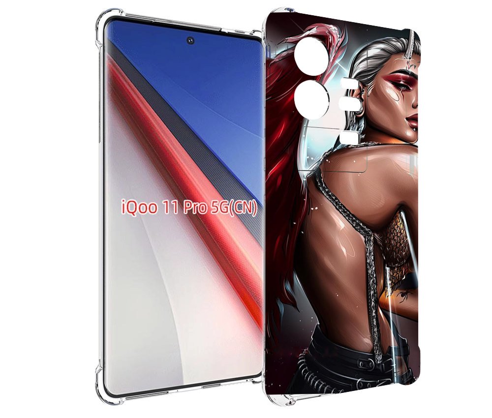 

Чехол бампер MyPads девушка-с-крыльями женский для Vivo iQOO 11 ..., Прозрачный, Tocco