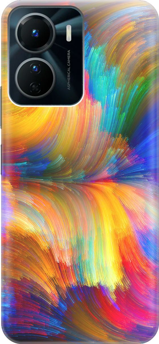 

Силиконовый чехол на Vivo Y16 с принтом "Акварельное небо", Желтый;фиолетовый, 157740