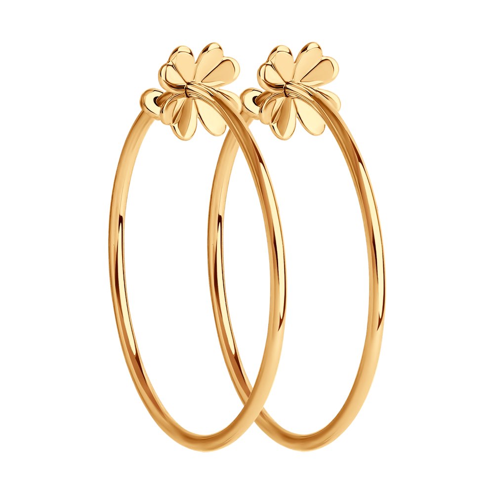 

Серьги конго из красного золота SOKOLOV 029353, 029353