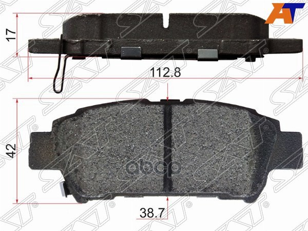 

Колодки тормозные зад TOYOTA IPSUM 01-09/ESTIMA 01-14/SIENNA 03-06 SAT ST0446644010