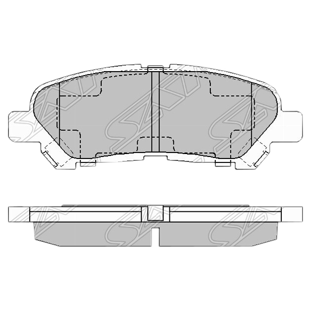 

Колодки тормозные зад TOYOTA HIGHLANDER GSU 40 07- SAT ST0446648120