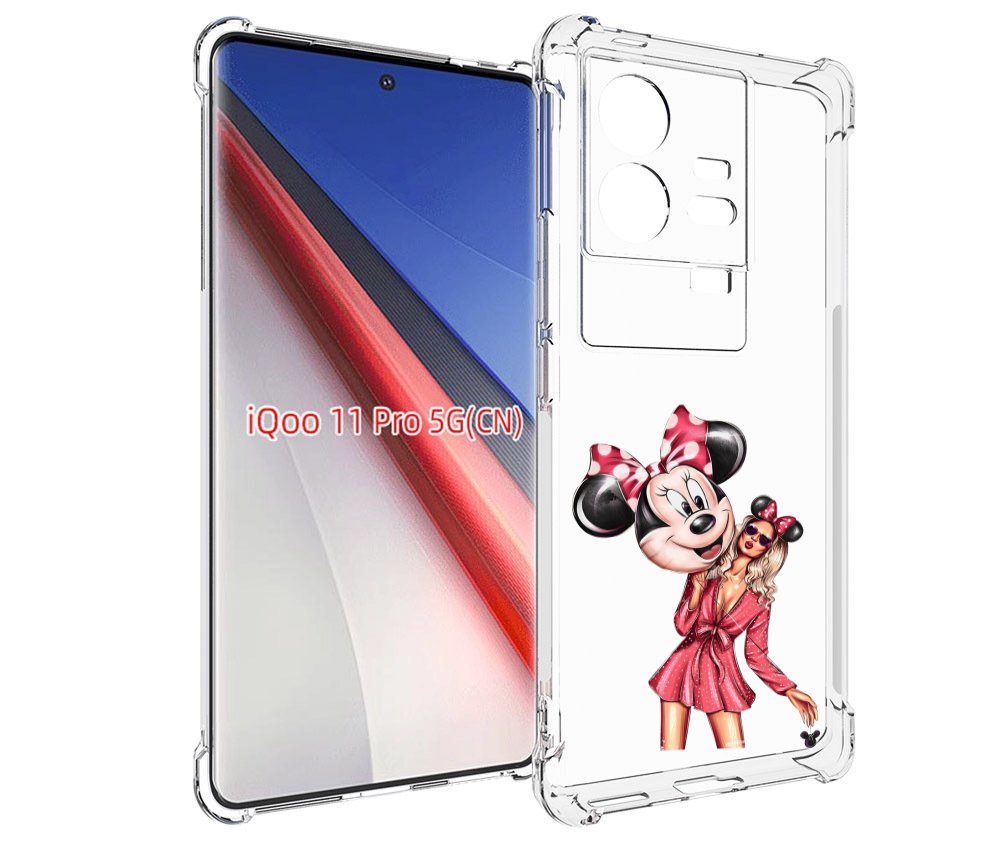 

Чехол бампер MyPads девушка-с-шариком женский для Vivo iQOO 11 P..., Прозрачный, Tocco