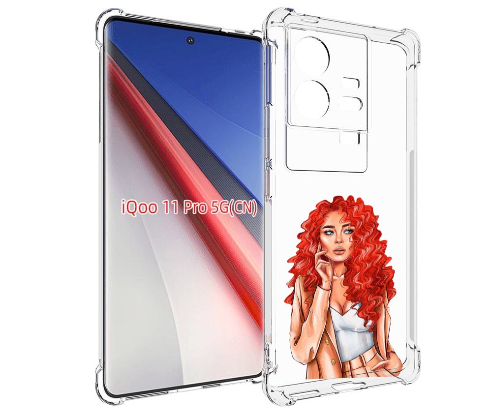 

Чехол бампер MyPads девушка-с-яркими-волосами женский для Vivo i..., Прозрачный, Tocco