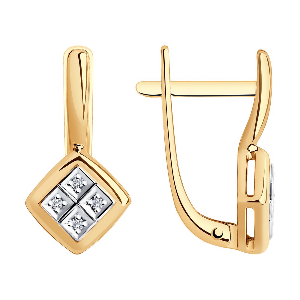 

Серьги женские из золота SOKOLOV 1021698, бриллиант, 1021698