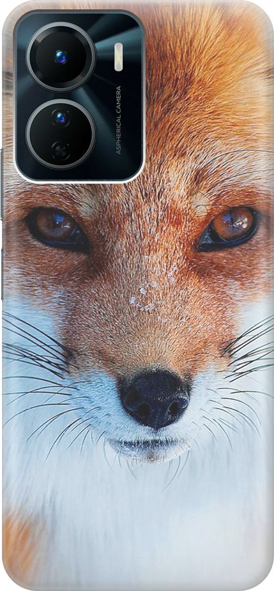 

Силиконовый чехол на Vivo Y16 с принтом "Спокойный лис", Оранжевый;белый, 157749