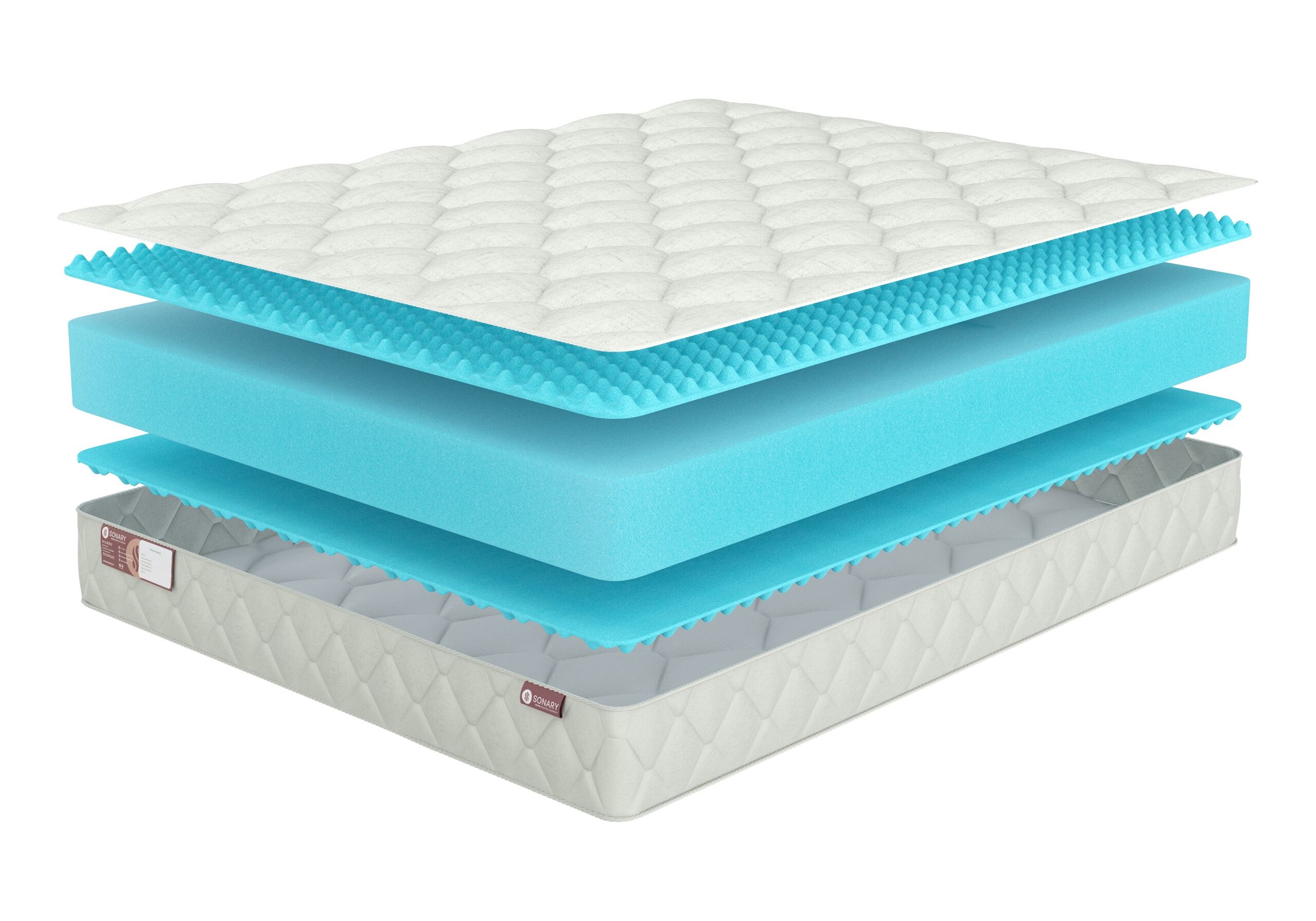 

Матрас Sonary Foam Faro 130х215, Белый, Faro