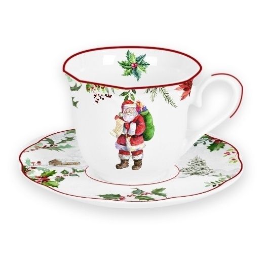 

Чайная пара Xmas 220 мл, Белый
