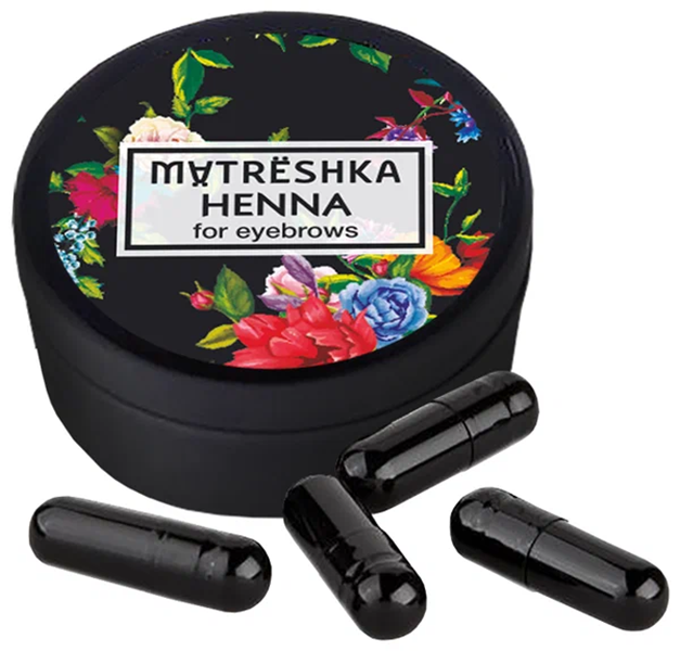 Хна для окрашивания бровей Matreshka светло-коричневый, 10 капсул lucas’ cosmetics хна для бровей серо коричневый в саше cc brow grey brown 5 г