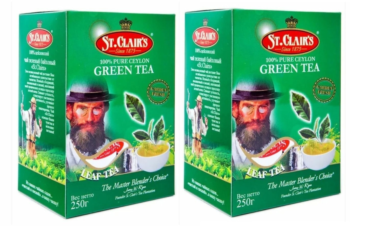 Чай Зеленый St.Clair's листовой 250 г х 2 шт