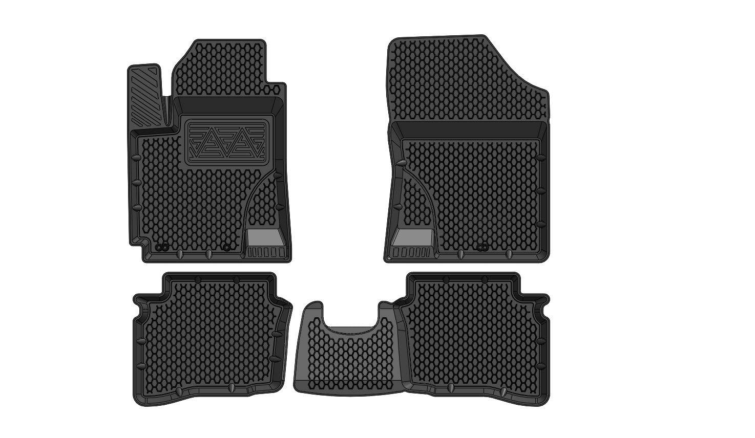 

Коврики резиновые Hyundai i-20 4 шт. 3D PREMIUM Саранск