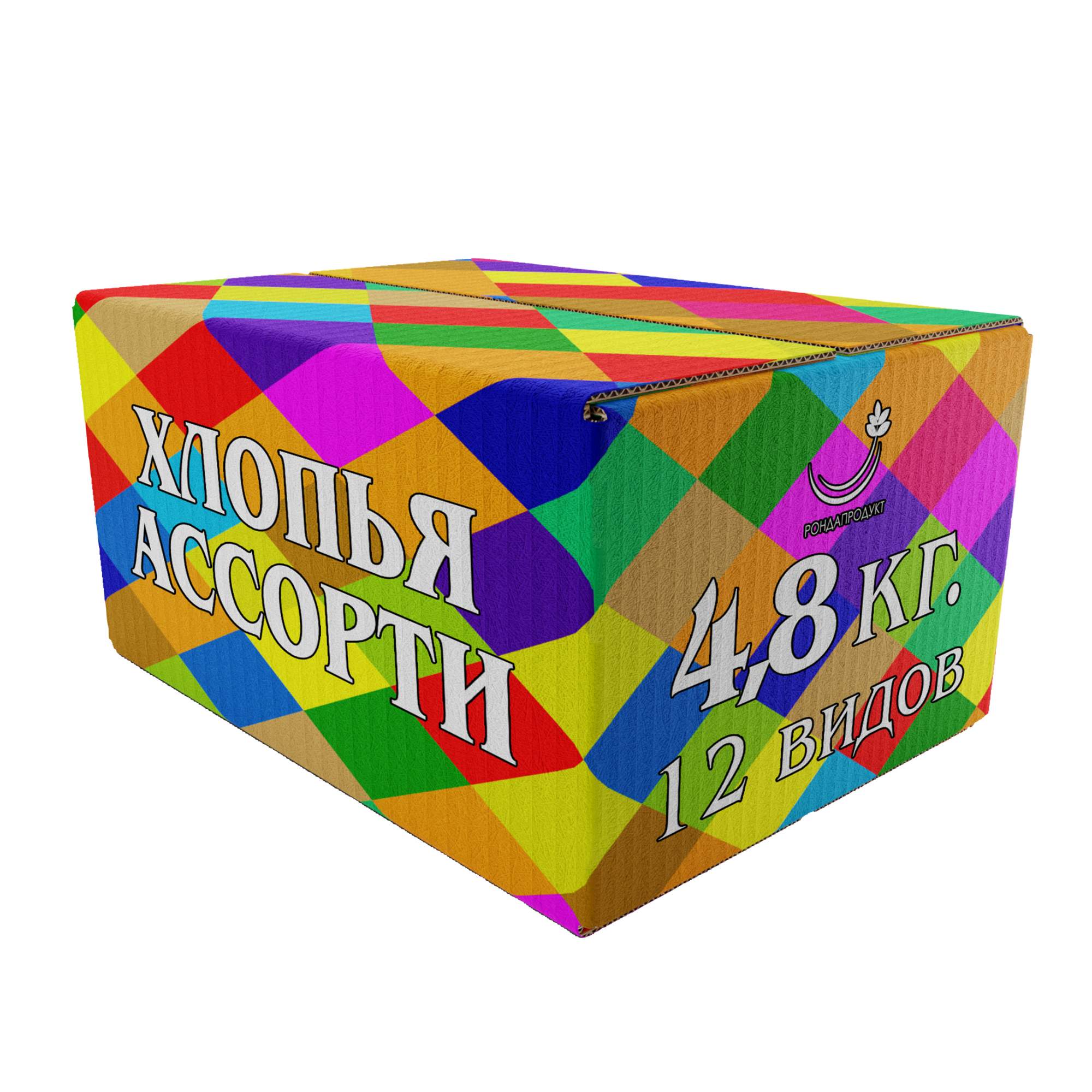 Каша быстрого приготовления Рондапродукт хлопья Ассорти, 12 шт по 400 г