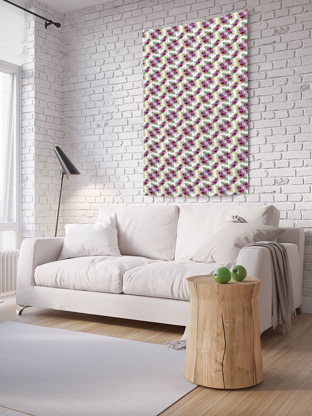 

Вертикальное фотопанно на стену JoyArty Цветущий портулак 150x200 см, Цветущий портулак