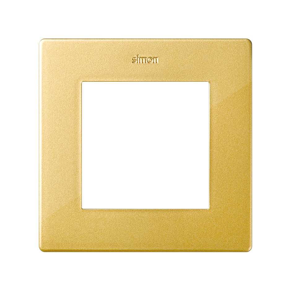 

Рамка 1 пост Simon 24 Harmonie 2400610-066.3, золото, 3шт, Золотистый