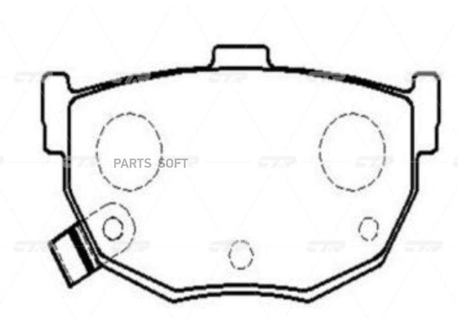 Тормозные колодки Ctr gk0752