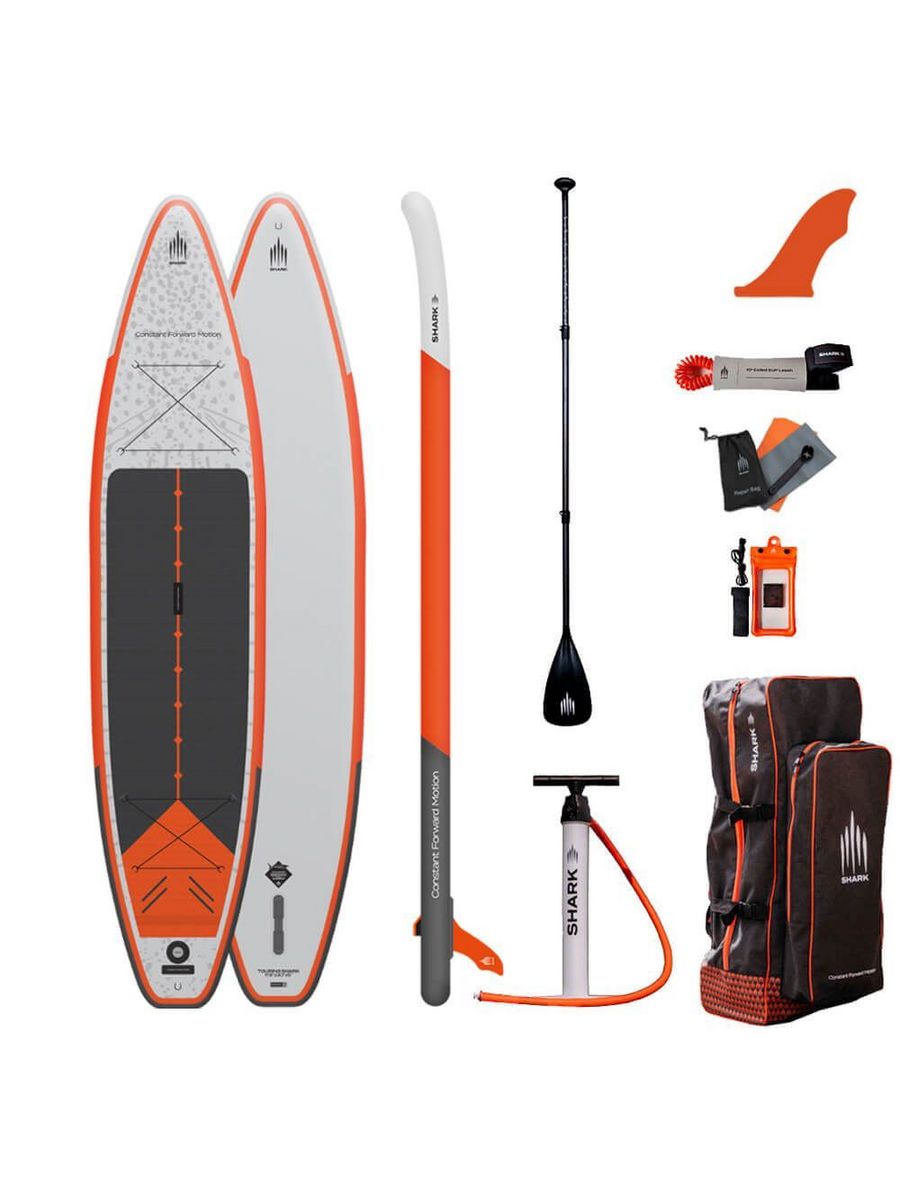 Сап борд надувной Shark Touring Xplor 2023, 12.6x30x6, 381x76x15 см