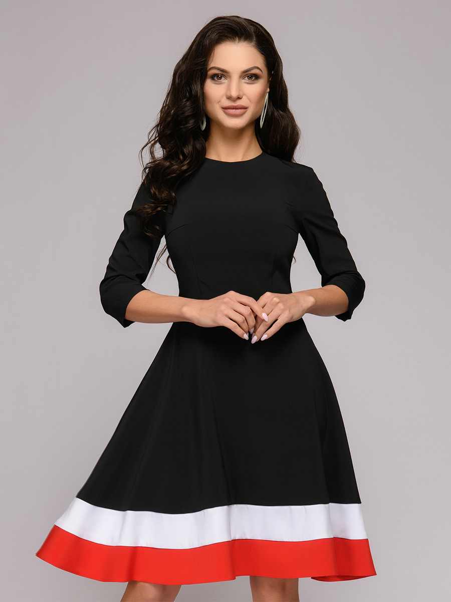 фото Платье женское 1001dress dm01449 черное 42 ru