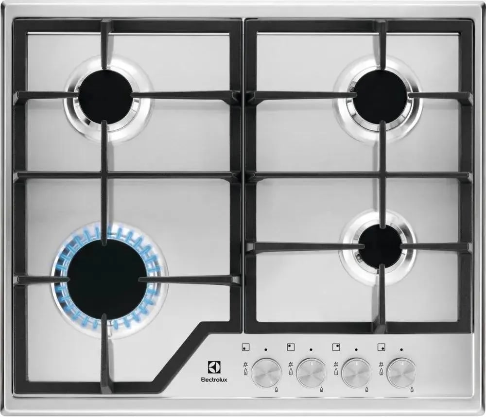 

Встраиваемая варочная панель газовая Electrolux KGS6426SX серебристый, KGS6426SX