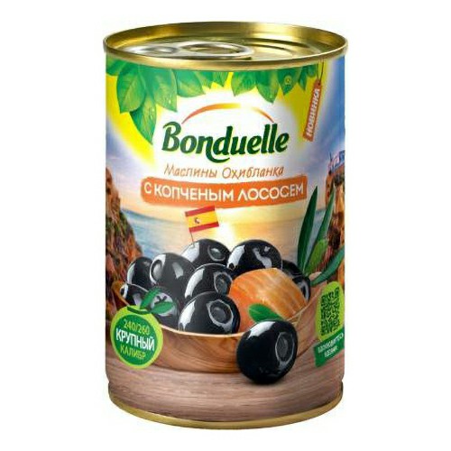 

Маслины Bonduelle с копченым лососем 300 г
