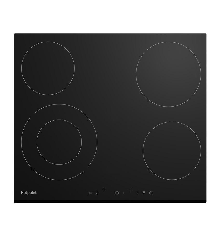 

Встраиваемая варочная панель электрическая HotPoint HR 6T2 B черный, HR 6T2 B