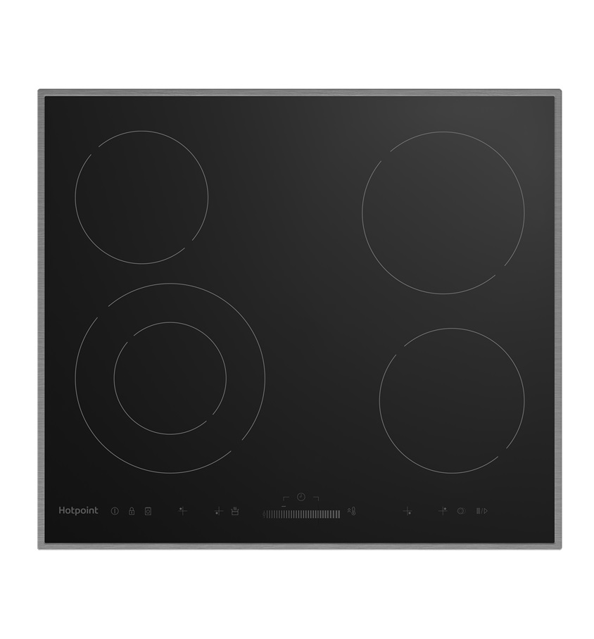 

Встраиваемая варочная панель электрическая HotPoint HR 6T2 X S черный, HR 6T2 X S