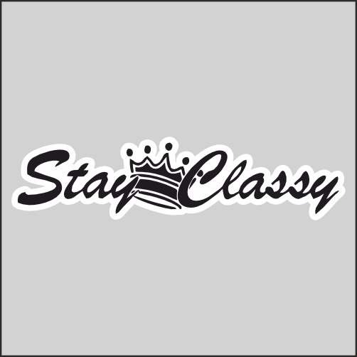

Наклейка Наклейки за Копейки Stay Classy 20х5см, ННН-WB-109
