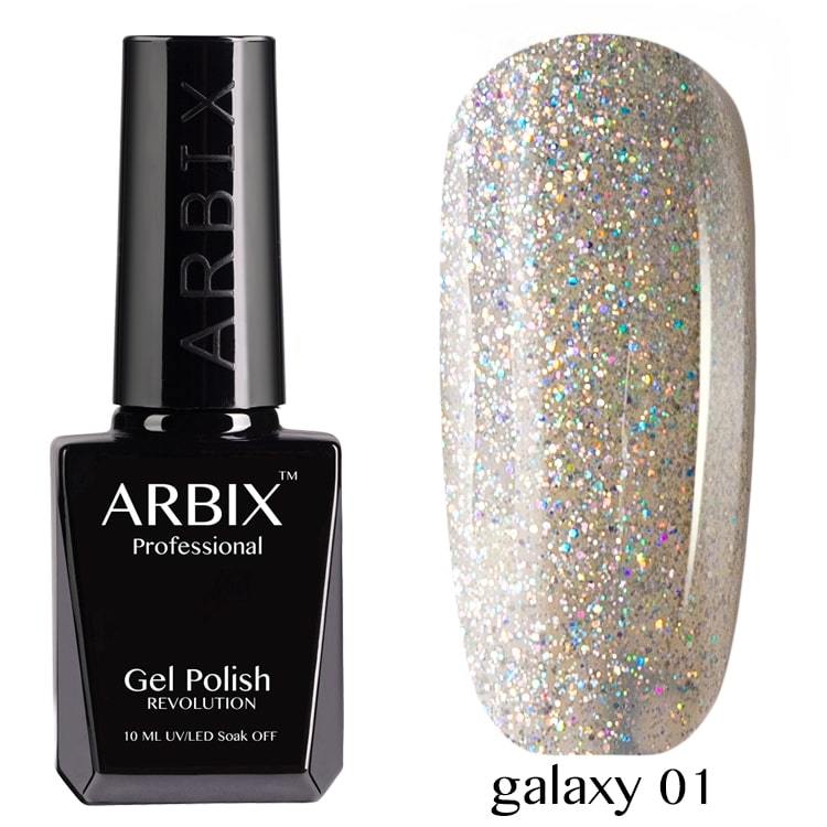 

Гель-лак Arbix Galaxy 01 Звёздная Пыль 10 мл