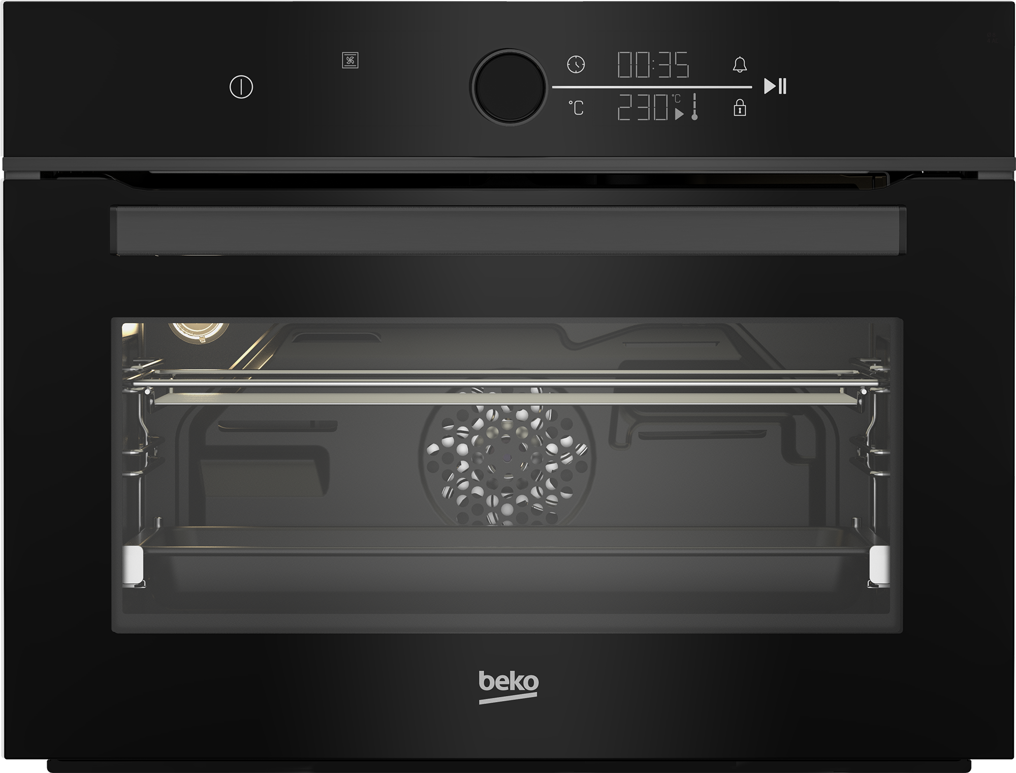 Встраиваемый электрический духовой шкаф Beko BBCM13400DX черный