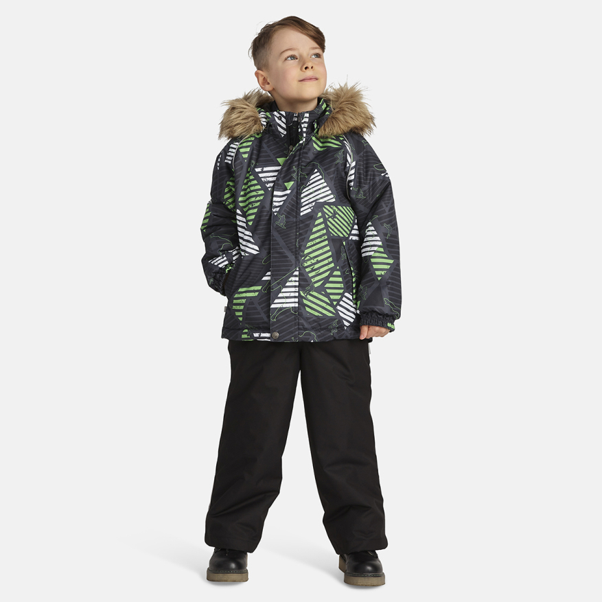 Комплект верхней одежды детский Huppa WINTER, 32587-классический зеленый, черный, 116