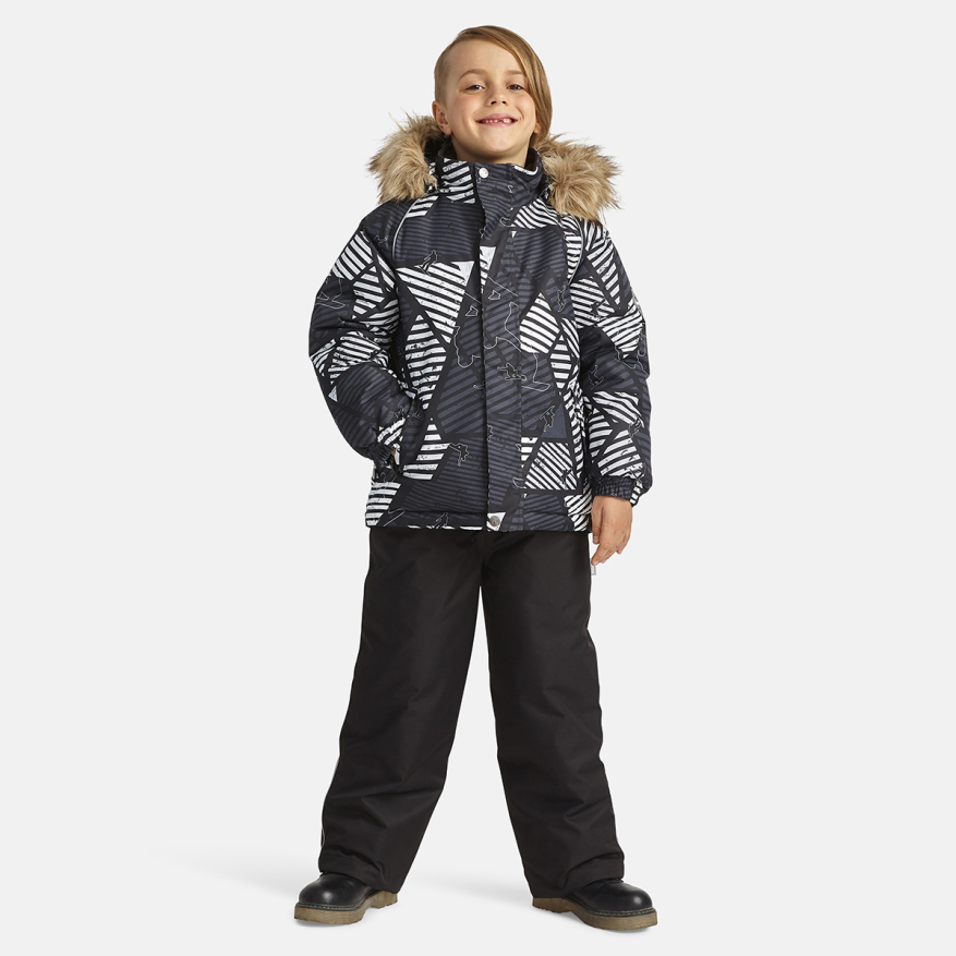 Комплект верхней одежды детский Huppa WINTER, 32518-темно-серый рисунок, черный, 116
