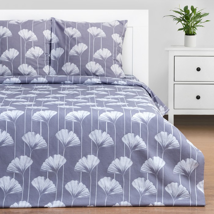 

Комплект постельного белья Этель. Евро, Серый, 220 х 240, Хлопок, Поплин, Eucalyptus