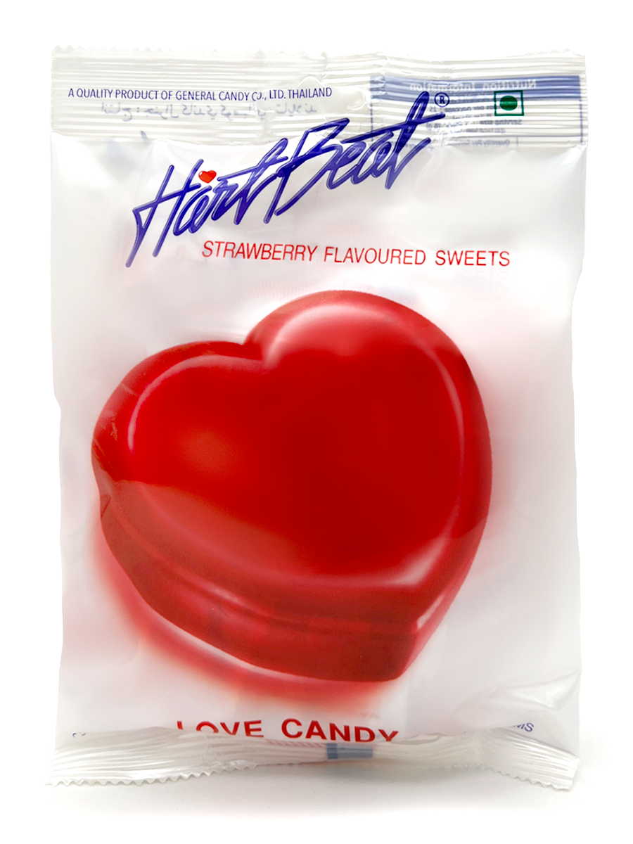 

Карамель леденцовая Hartbeat Love Candy со вкусом клубники, 150 г