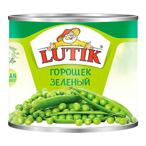 Горошек зеленый Lutik 400 г 100₽