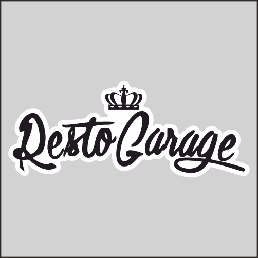 

Наклейка Наклейки за Копейки Resto garage Ресто гараж 20х8см, ННН-WB-132