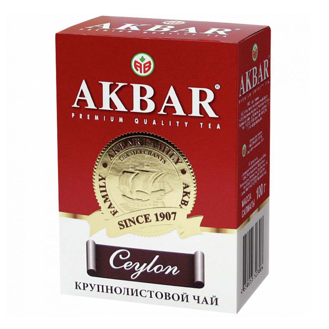 

Чай черный Akbar Цейлон крупнолистовой 100 г