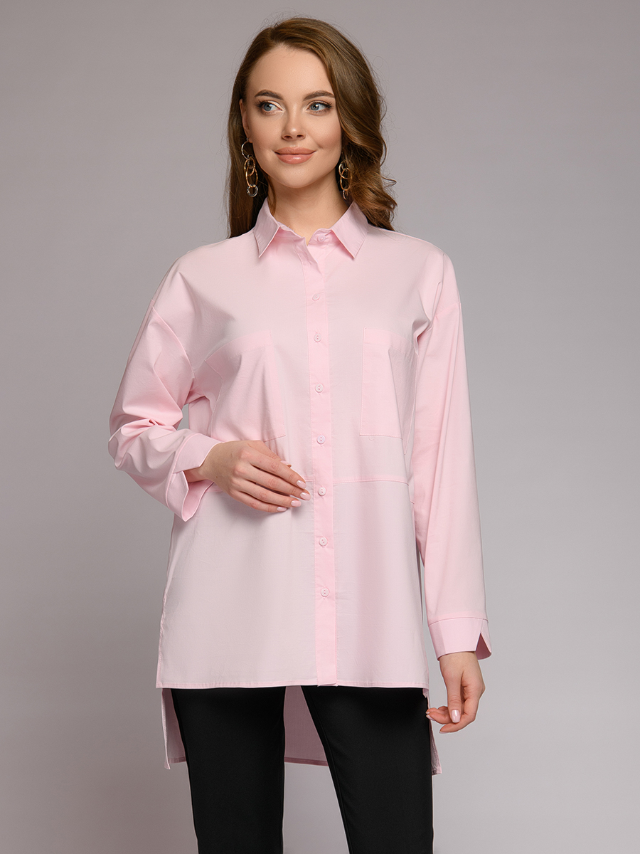 

Рубашка женская 1001dress 0212007-00078PK розовая 50 RU, 0212007-00078PK