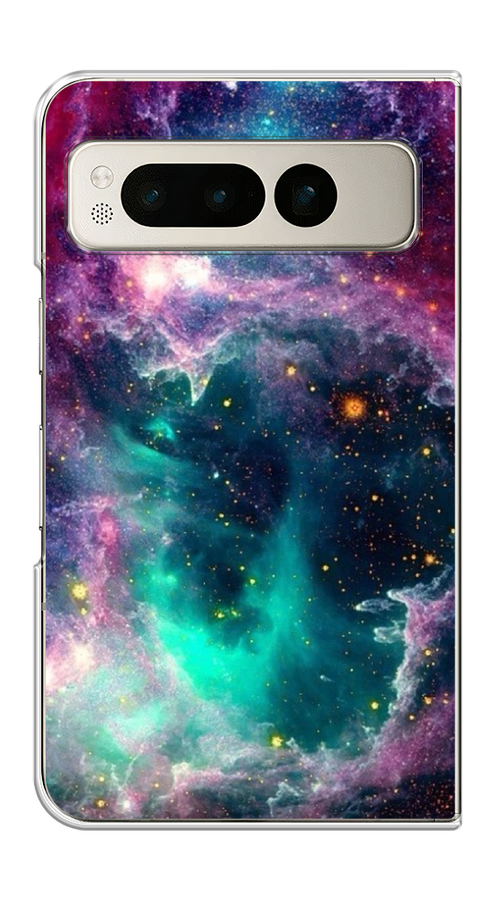 

Чехол на Google Pixel Fold "Звездные облака", Розовый;бежевый, 271850-1