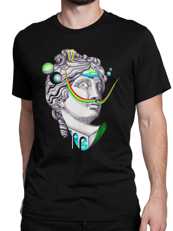 

Футболка мужская Dream Shirts Микеланджело - Муза черная M, Микеланджело - Муза