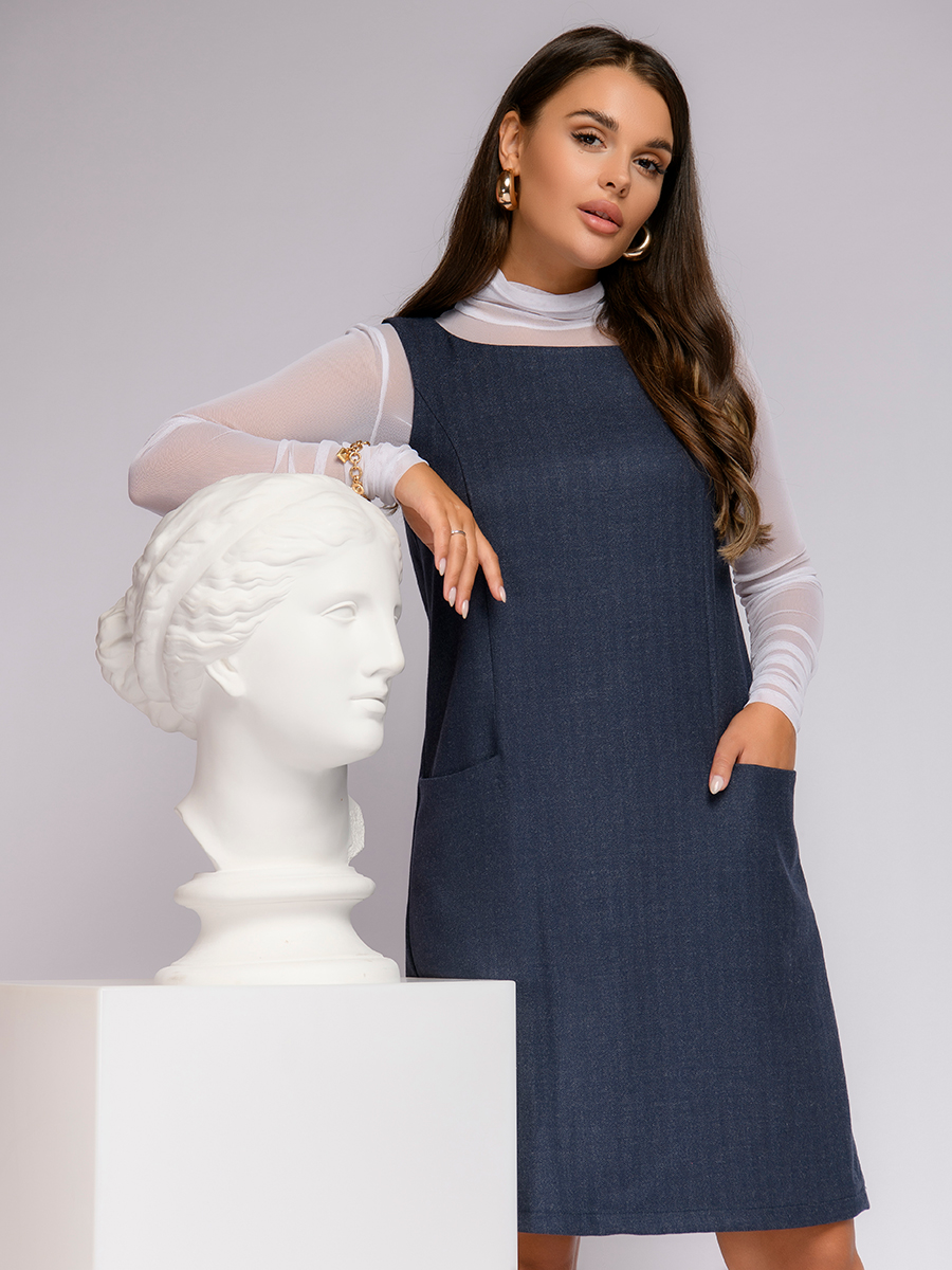

Сарафан женский 1001dress 0142101-02535 синий 40 RU, 0142101-02535