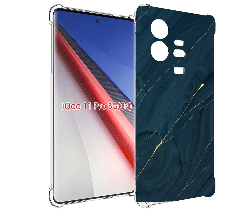 

Чехол бампер MyPads дерево с золотыми трещинами для Vivo iQOO 11..., Прозрачный, Tocco