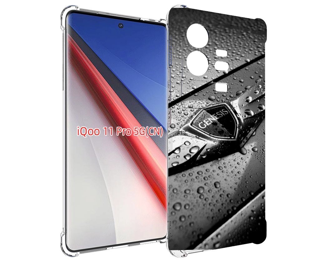 

Чехол бампер MyPads дженезис genesis 2 мужской для Vivo iQOO 11 ..., Прозрачный, Tocco