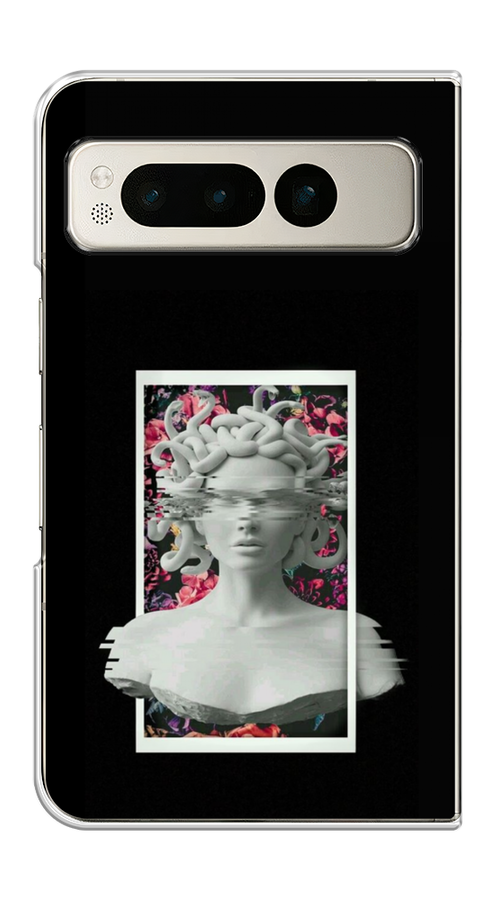

Чехол на Google Pixel Fold "Web Punk Медуза Горгона", Черный;серый, 271850-1