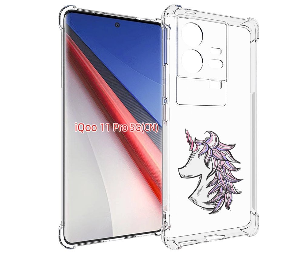 

Чехол бампер MyPads единорог-рисунок для Vivo iQOO 11 Pro против..., Прозрачный, Tocco