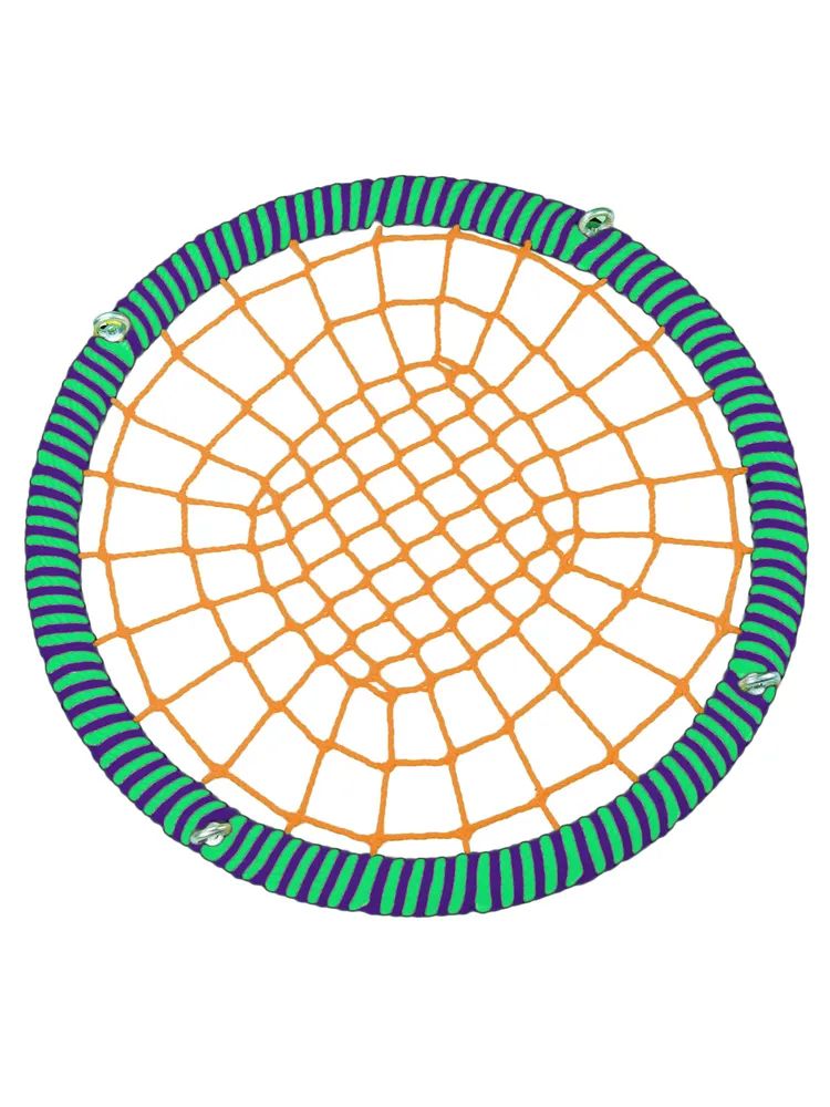 Качели-гнездо JINN КТ/РГ/140/102/16/8/З/Ф-О/КГ 140x140 см зеленый, оранжевый