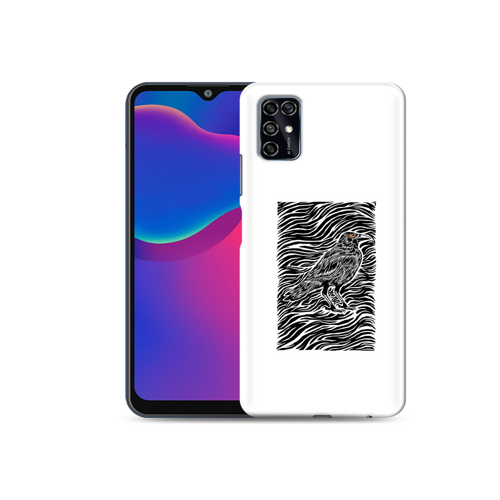 

Чехол MyPads Tocco для ZTE Blade V2020 Smart ворон в абстракции (PT156449.459.272), Прозрачный, Tocco