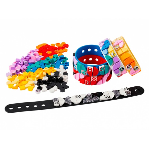 Конструктор LEGO ЛЕГО Dots 41947_1 Большой набор браслетов «Микки и его друзья» конструктор lego dots 41942 лего дотс браслеты с шармами глубины моря 41942