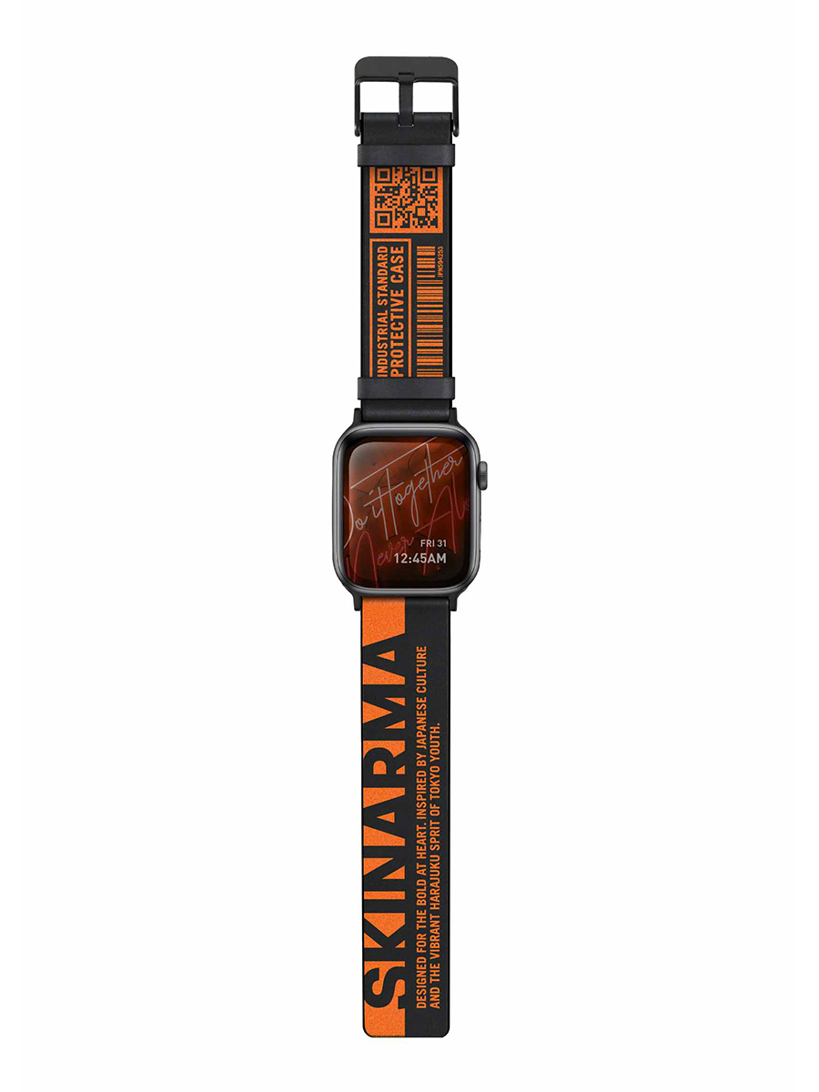 фото Ремешок для apple watch 42mm/44mm/45mm skinarma tekubi neon orange