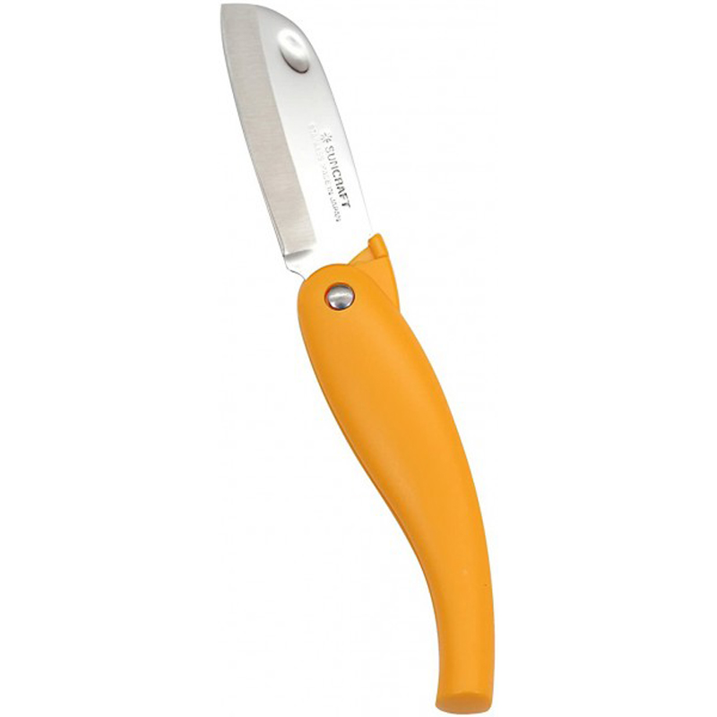 Складной кухонный нож Suncraft Petty 70mm (оранжевый)