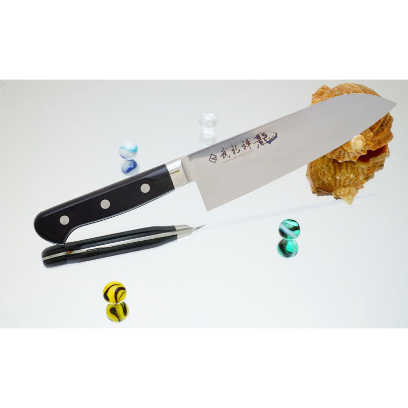 

Кухонный нож RYUSEN Blazen Santoku 170mm, BZ-107