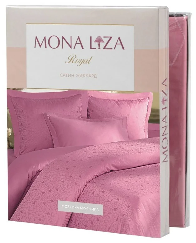 

Комплект постельного белья Mona Liza Royal семейный сатин-жаккард розовый