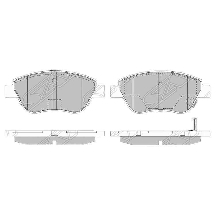 

Колодки тормозные перед OPEL CORSA D 06-/CORSA C 06- SAT ST1605258